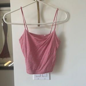 Pacsun Red stripe crop top
